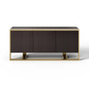 Modrest Modern Fauna Wenge And Brass Buffet Model VGBB-BN-2M-BWB-BUF