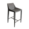 Modrest Halo Modern Light Grey Saddle Leather Counter Stool Model VGYF-BS1113-LTGR-CS