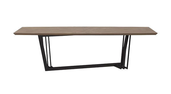 Modrest Gilroy Modern Walnut And Black Dining Table Model VGBB-MI2003T-WAL-B-DT