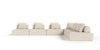 Divani Casa Mondo Modern Modular Beige Fabric Sectional Sofa 7 Piece Sectional Model VGOD-ZW-22033-MOD-BGE-7-Piece Sectional
