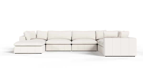 Divani Casa Vicki Modern Off White Fabric Modular Sectional Model VGKV-KF.8033-MOD-IVORY