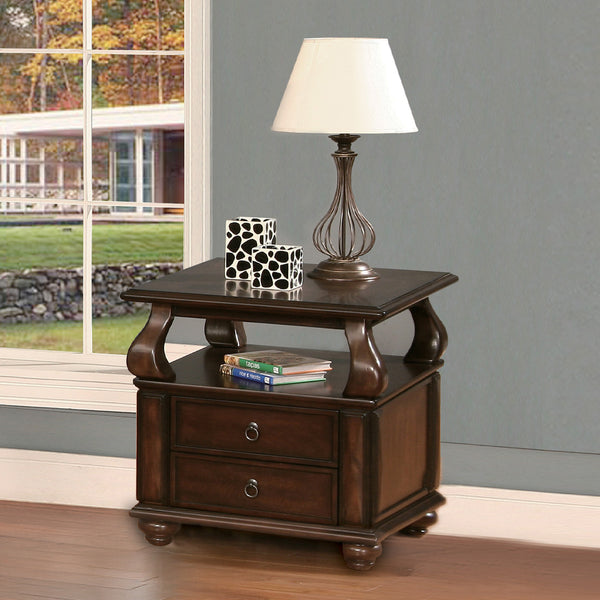 ACME Amado Walnut End Table Model 80012