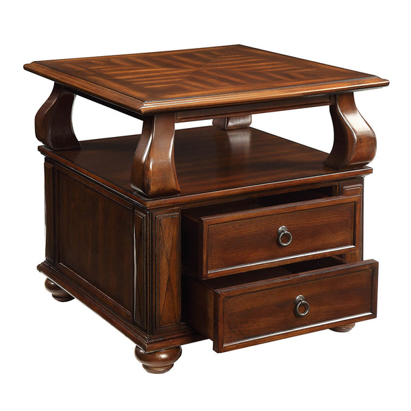 ACME Amado Walnut End Table Model 80012