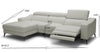 Modrest Rampart Modern L Shape Laf White Leather Sectional Sofa With 1 Recliner Model VGKM-5325-LAF-WHT-SECT