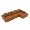 Modrest Cambria Modern Raf Cognac Leather Sectional Sofa Model VGKK-KF1123-SECT-RAF