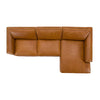 Modrest Cambria Modern Raf Cognac Leather Sectional Sofa Model VGKK-KF1123-SECT-RAF