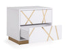 Modrest Nixa Modern White & Gold Bedroom Set Model VGVC-BD1909-SET-WHT