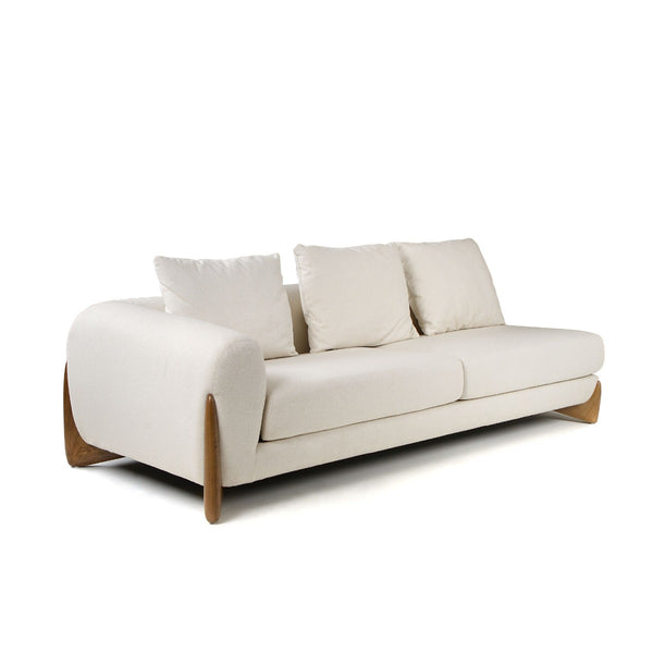 Modrest Fleury Contemporary Cream Fabric And Walnut Raf Sectional Sofa Model VGCS-21073-S-CW-RAF