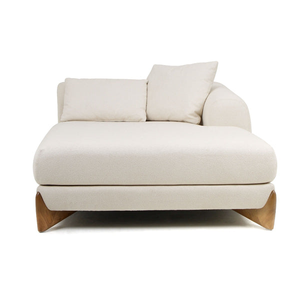 Modrest Fleury Contemporary Cream Fabric And Walnut Raf Sectional Sofa Model VGCS-21073-S-CW-RAF