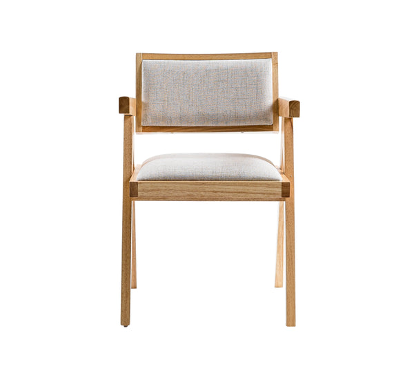 Modrest Fern Modern Natural And Beige Dining Chair Set Of 2 Model VGMA-MI-1116-NB