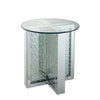ACME Nysa Mirrored & Faux Crystals End Table Model 80217