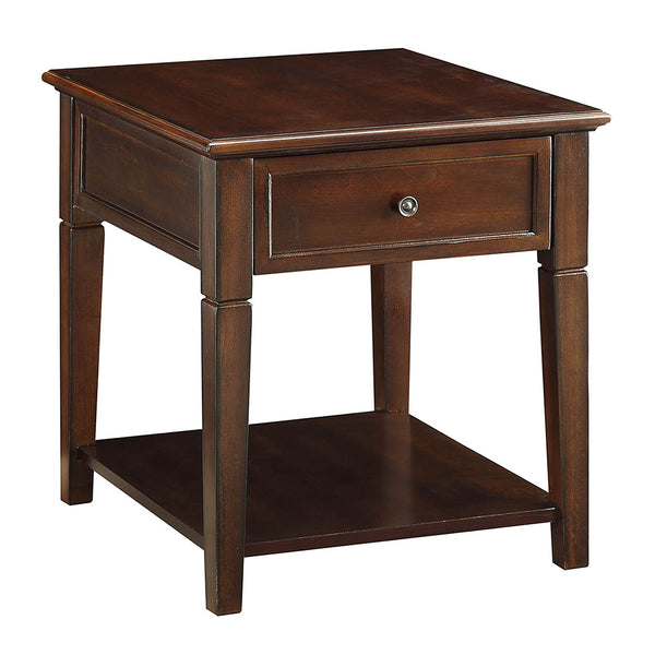 ACME Malachi Walnut End Table Model 80255