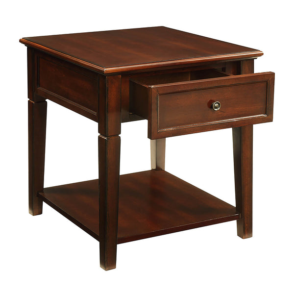 ACME Malachi Walnut End Table Model 80255