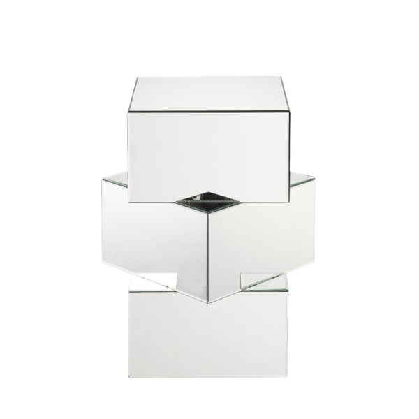 ACME Dominic Mirrored End Table Model 80272