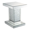 ACME Nysa Mirrored & Faux Crystals End Table Model 80284