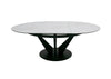 Modrest Alberta Modern Black And White Ceramic Extendable 59" | 86 5" Oval Dining Table Model VGYF-DT8951-BLK-DT