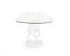 Modrest Lilly Modern White And 15Mm Glass Rectangular Dining Table Model VGNS-GD8800B-15-W