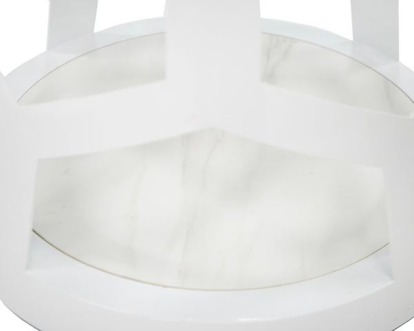 Modrest Lilly Modern White And 15Mm Glass Rectangular Dining Table Model VGNS-GD8800B-15-W