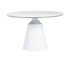 Modrest Edith Modern Round White Ceramic Dining Table Model VGNSGD8744-W-DT
