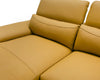 Divani Casa Sura Modern Camel Leather Left Facing Sectional Sofa Model VGBNS-1812-CML-LAF