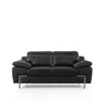 Divani Casa Grange Modern Black Leather Sofa Set Model VGBNS-2116-SET-BLK