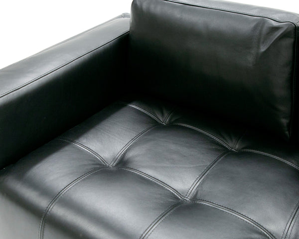 Divani Casa Schmidt Modern Black Leather Sofa Model VGKK-KF.7020-SOFA-BLK