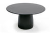 Modrest Lander Modern Mid Century Black Oak Round Dining TableModel VGDW-J3630-1-BLK