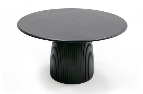 Modrest Lander Modern Mid Century Black Oak Round Dining TableModel VGDW-J3630-1-BLK