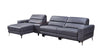 Divani Casa Laramie Modern Charcoal Grey Vegan Leather Left Facing Sectional With Power Recliners Model VGMB-R180-P1-GRY