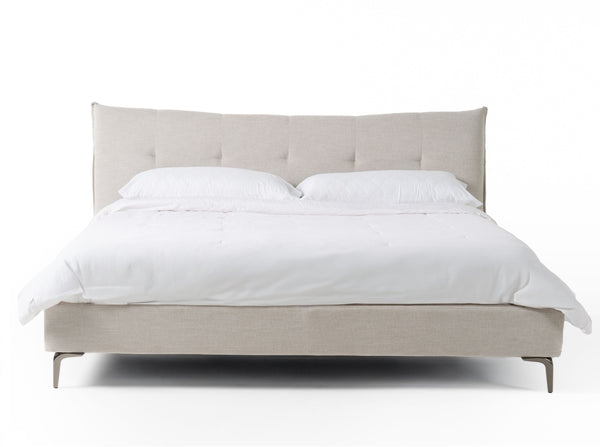 Modrest Dysart Modern Grey Fabric Bed Model VGMB-B029-BED