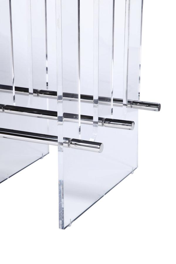 Modrest Inverness Contemporary Black Oak & Acrylic Dining Table Model VGVCT2259-DT