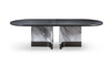 Modrest Renfew Modern Black Oak & Faux Marble Oval Dining Table Model VGVCT2203-DT