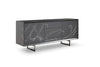 Hawick Contemporary Dark Grey + Abstract White Paint Buffet