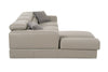 Divani Casa Pella Mini Modern Grey Italian Leather Left Facing Sectional Sofa Model VGCA5106A-GRY-LAF