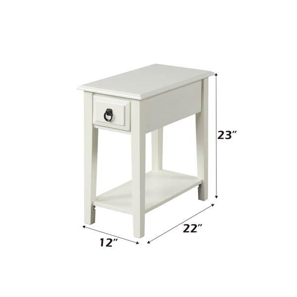 ACME Jeana White Accent Table Model 80513