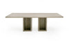 Nova Domus Roma Modern Travertine Rectangular Dining Table Model VGAN-ROMA-DT