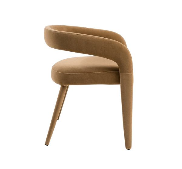 Modrest Mundra Modern Tan Fabric Dining Chair Model VGEUMC-9651CH-A-TAN