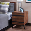 ACME Karine Walnut & Black Accent Table Model 80622