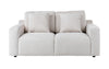 Divani Casa Gloria Modern White Fabric Loveseat Model VGSX-22052-LOVE-PRL