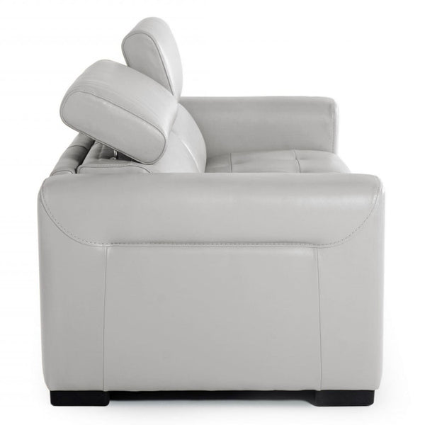 Icon Modern Italian Grey Leather Sofa Bed