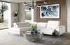 Lamod Italia Monte Carlo Italian Modern White Leather Left Facing Sectional Sofa Model VGCC-MONTECARLO-WHT-LAF