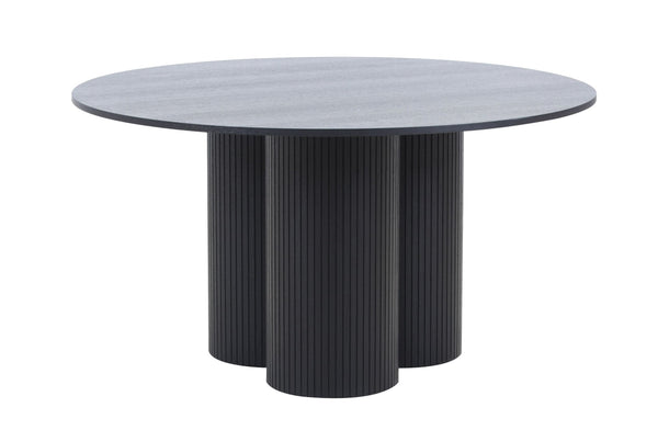 Modrest Depew Mid Century Modern Black Oak Round Dining Table Model VGDWJ3646-1-BLK