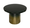 Modrest Elmira Glam Black Ash & Gradient Stainless Steel Round Dining Table Model VGGMDT-1658A