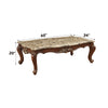 ACME Shalisa Marble Top & Walnut Coffee Table Model 81050