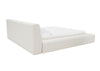 Divani Casa Tyree Modern Tufted Off White Fabric Bed Model VGOD-DY-22116-BED