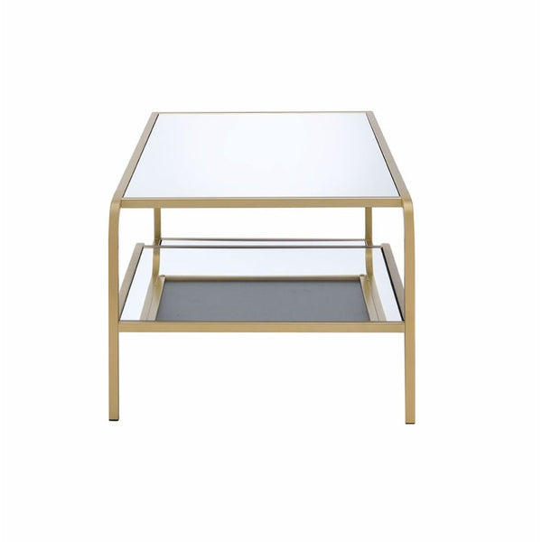 ACME Astrid Gold & Mirror Coffee Table Model 81090