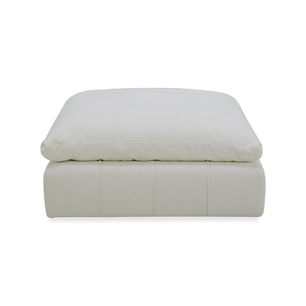 Divani Casa Vicki Modern Off White Fabric Ottoman Model VGKK-KF.8033-OTTO-IVORY