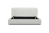 Modrest Liam Modern Ivory Fabric Upholstered Bed Model VGKK-KF.B2007-IVY