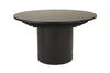Modrest Miami Modern Black Oak Round Dining Table With Extension Model VGME121254-DT-BLK