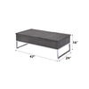 ACME Iban Gray Oak & Chrome Coffee Table with Lift Top Model 81170
